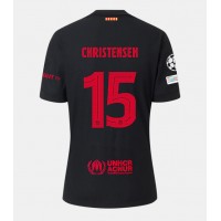 Maglia Calcio Barcelona Andreas Christensen #15 Seconda Divisa 2024-25 Manica Corta